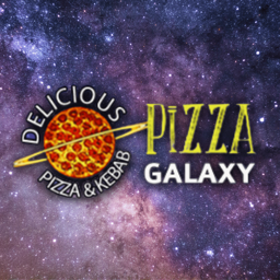 Pizza Galaxy logo.